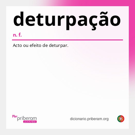 Significado de deturpação