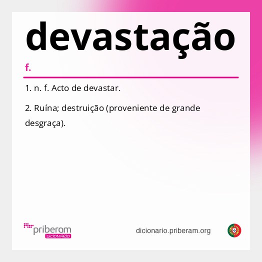 Significado de devastação