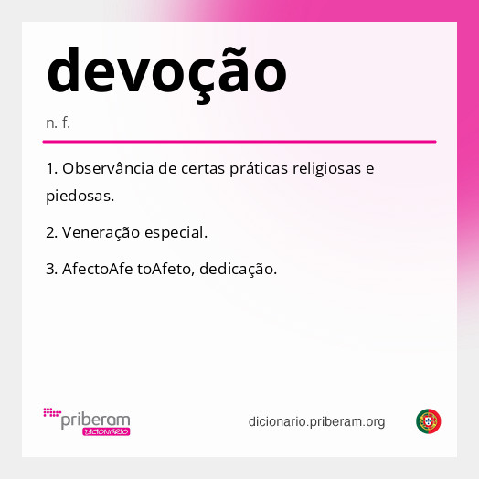 Significado de devoção
