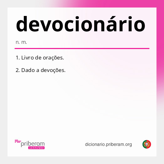 Significado de devocionário
