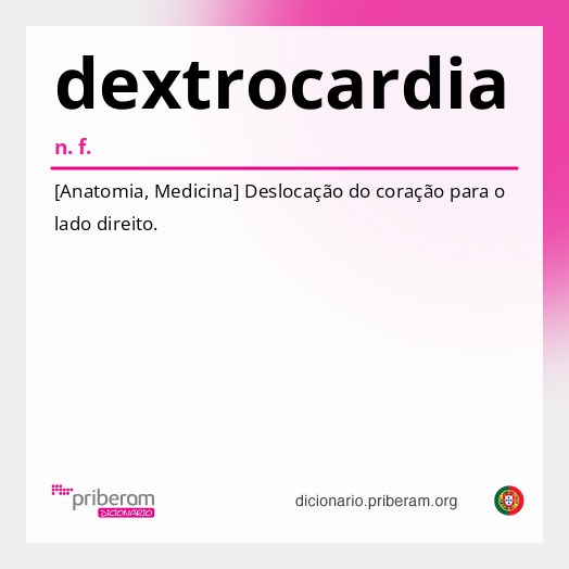 Significado de dextrocardia