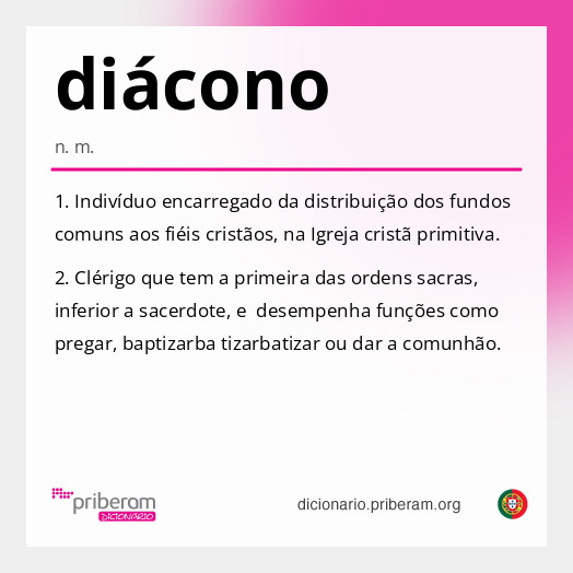 Significado de diácono