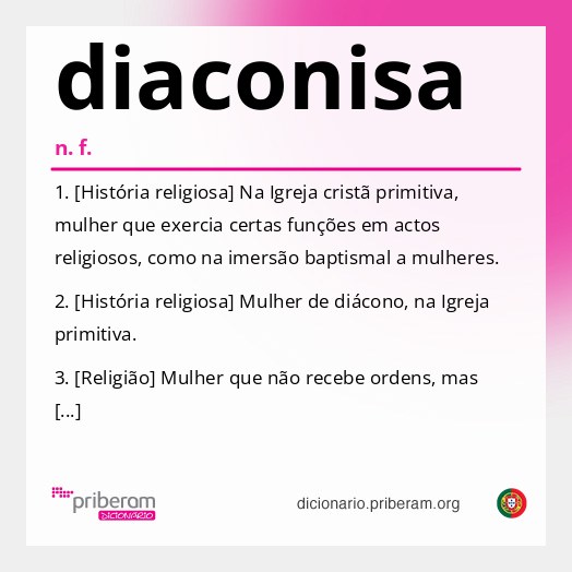 Significado de diaconisa