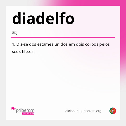 Significado de diadelfo