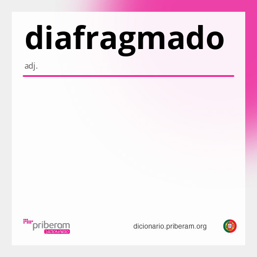 Significado de diafragmado