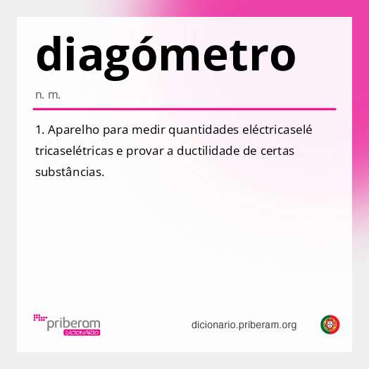 Significado de diagómetro