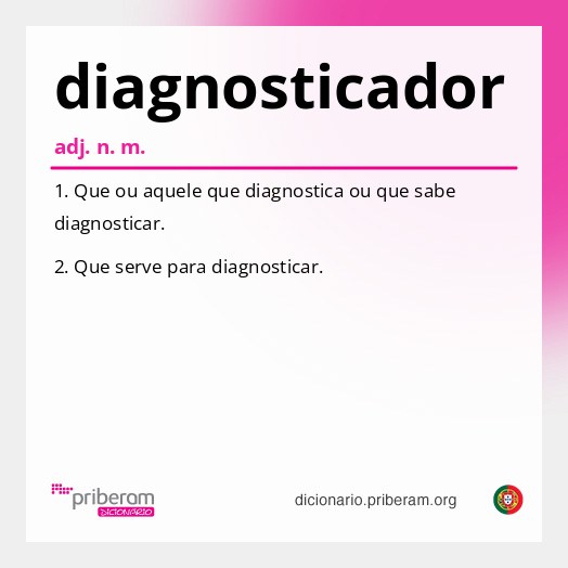 Significado de diagnosticador