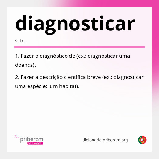 Significado de diagnosticar