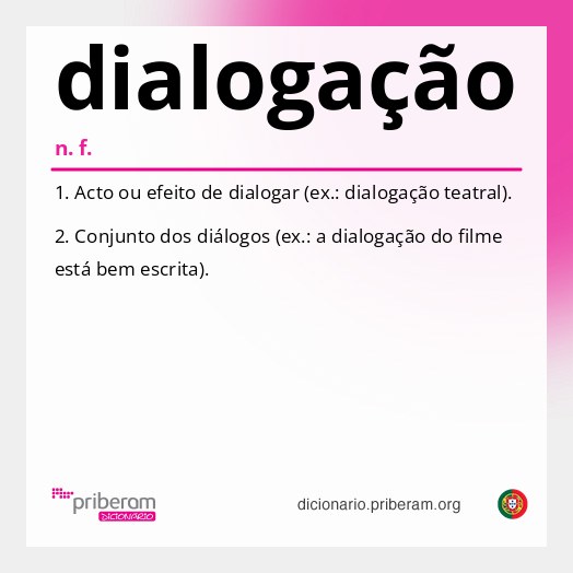 Significado de dialogação