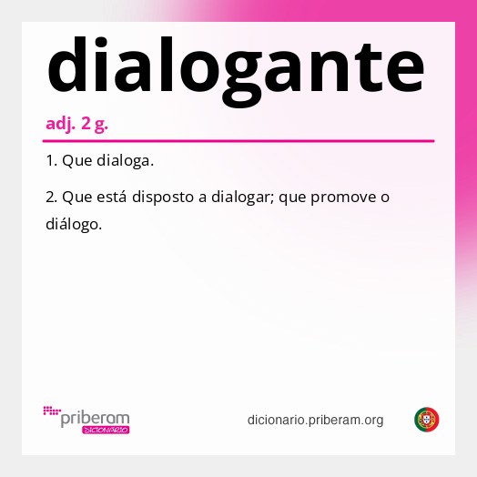 Significado de dialogante