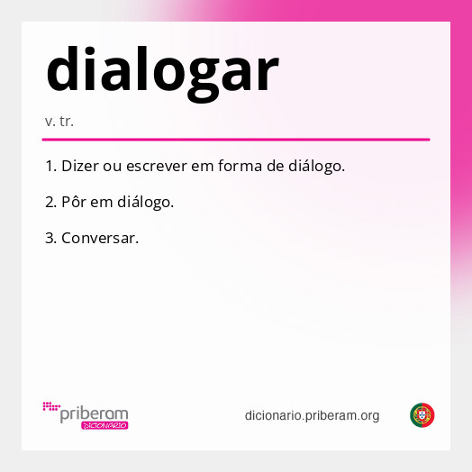 Significado de dialogar