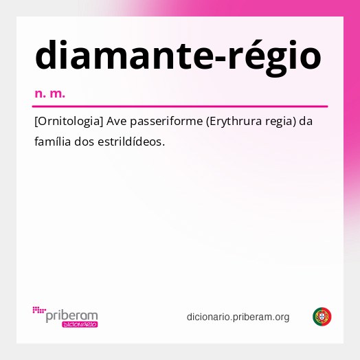 Significado de diamante-régio