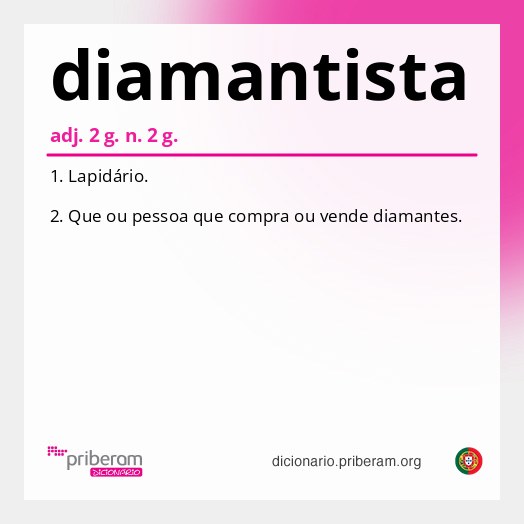 Significado de diamantista
