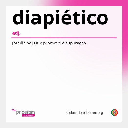Significado de diapiético