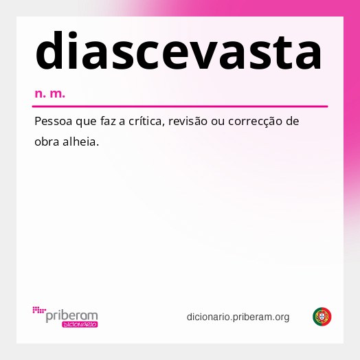 Significado de diascevasta