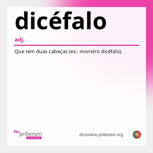 Significado de dicéfalo