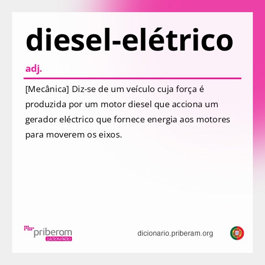 Significado de diesel-elétrico