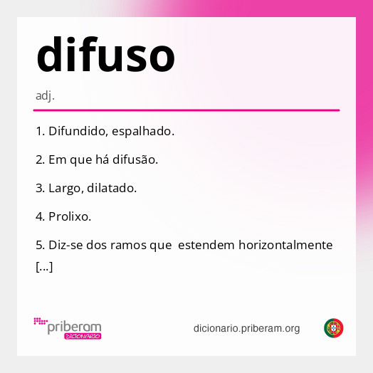 Significado de difuso
