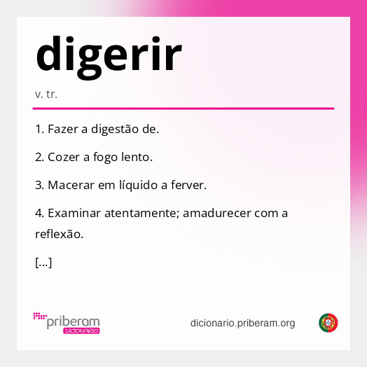 Significado de digerir