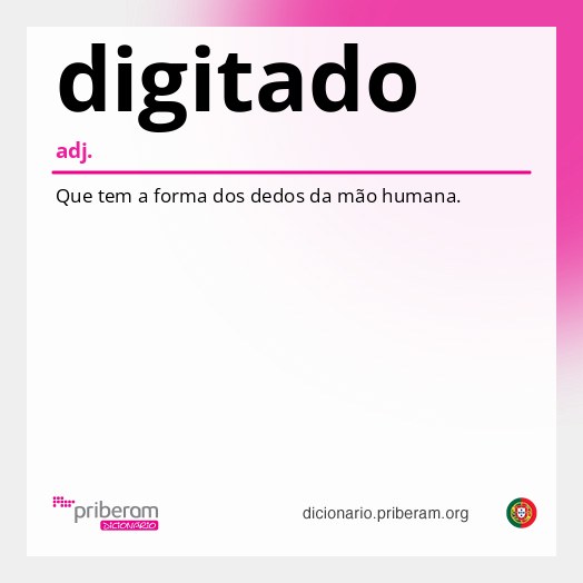 Significado de digitado