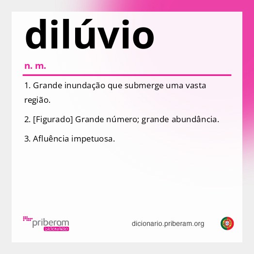 Significado de dilúvio