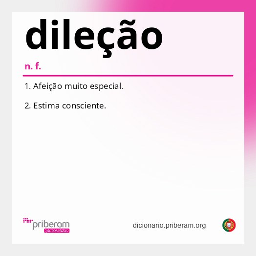 Significado de dileção