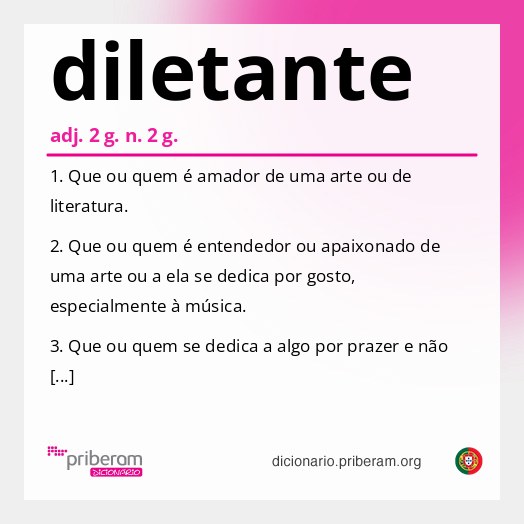 Significado de diletante
