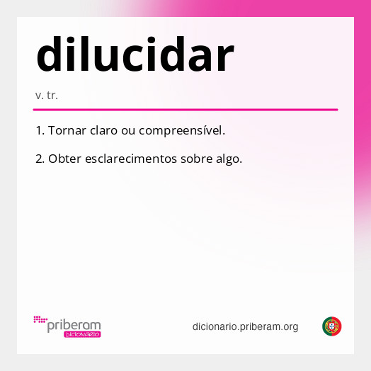 Significado de dilucidar