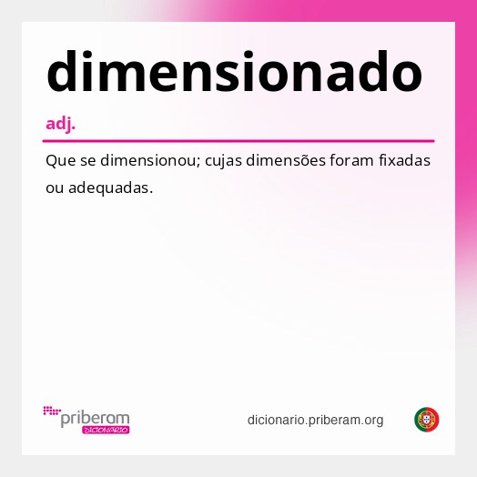 Significado de dimensionado