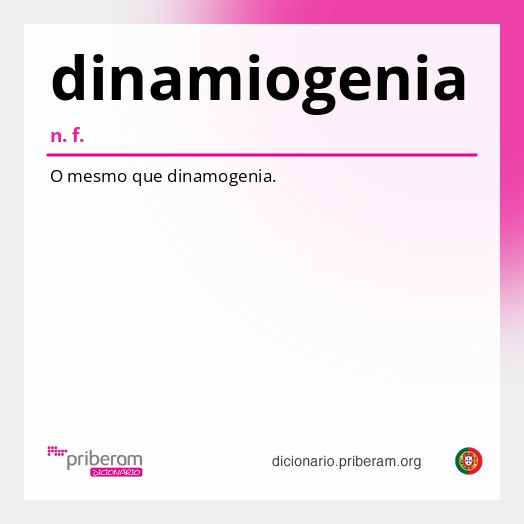 Significado de dinamiogenia