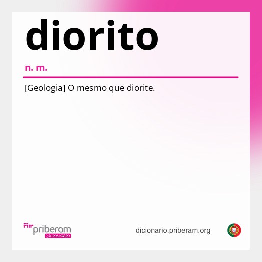 Significado de diorito