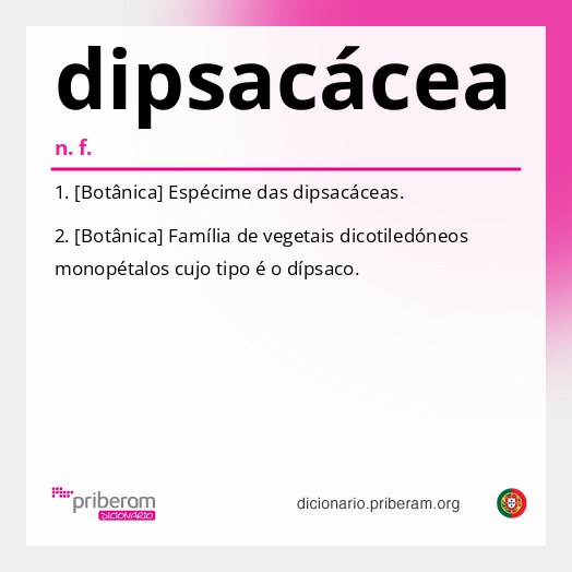 Significado de dipsacácea