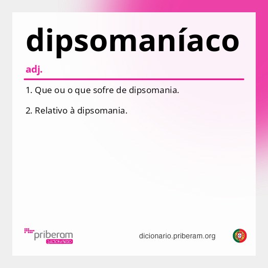 Significado de dipsomaníaco
