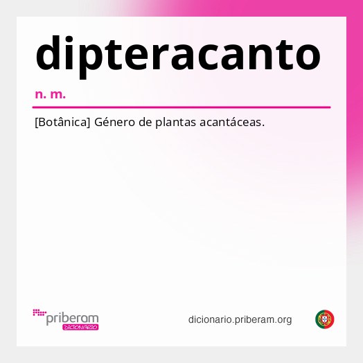 Significado de dipteracanto