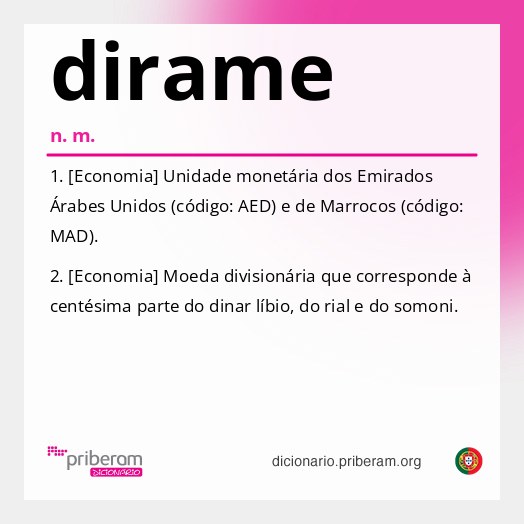 Significado de dirame