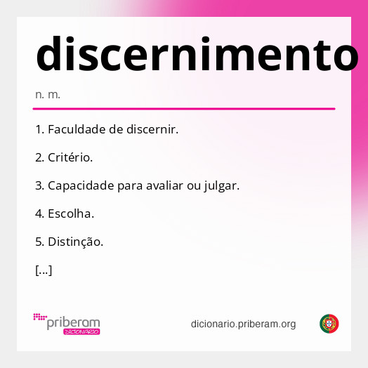 Significado de discernimento