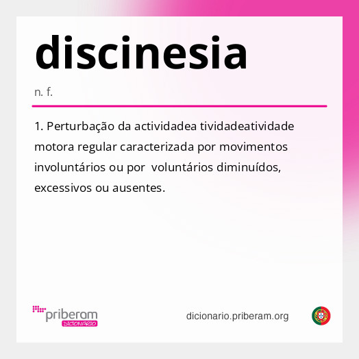 Significado de discinesia