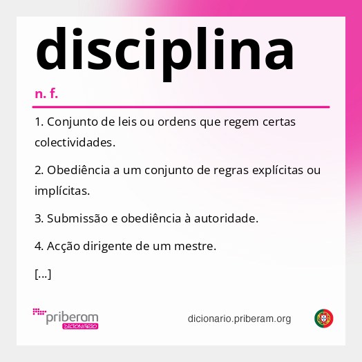 Significado de disciplina