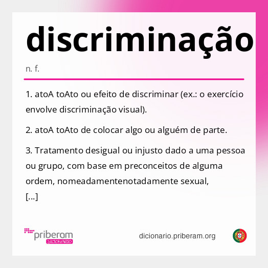 Significado de discriminação