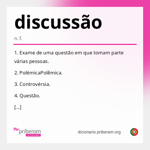 Significado de discussão