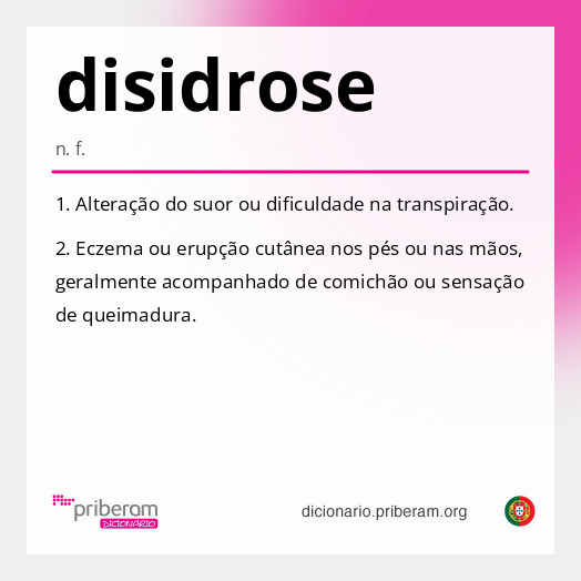 Significado de disidrose