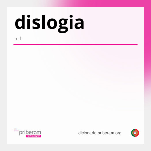 Significado de dislogia