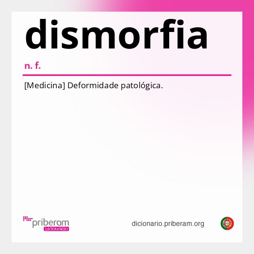 Significado de dismorfia