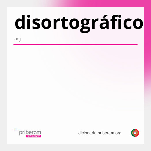 Significado de disortográfico