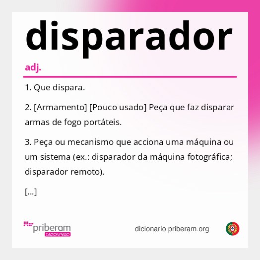 Significado de disparador