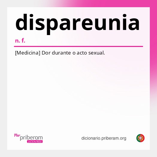 Significado de dispareunia