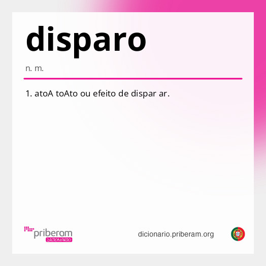 Significado de disparo