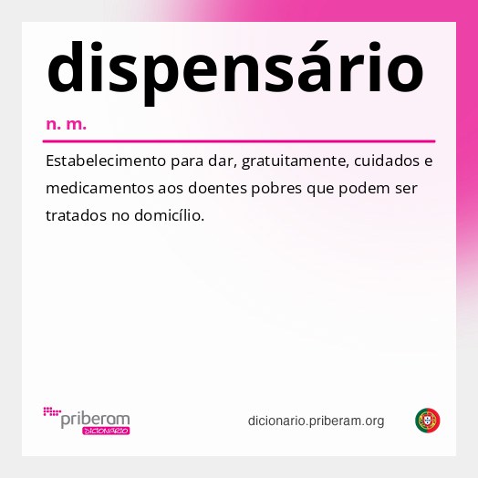 Significado de dispensário