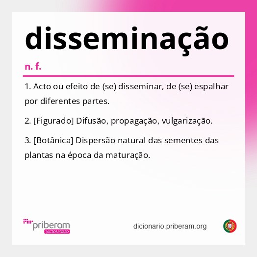 Significado de disseminação