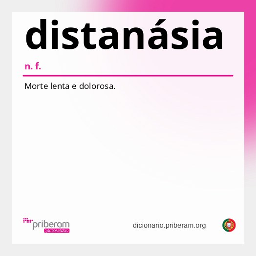 Significado de distanásia